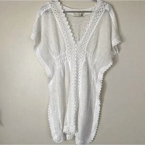 Seaspice white cotton Cover-Up